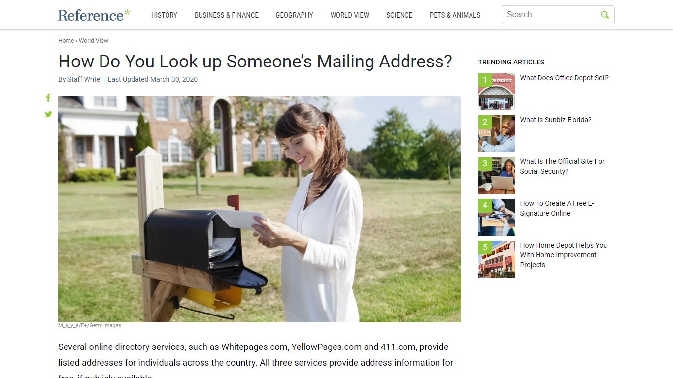 How Do You Look up Someone's Mailing Address? - Reference.com